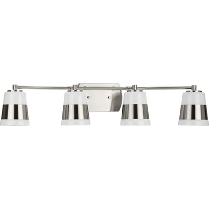 Progress Lighting P300445-009 Haven 4 Light Brushed Nickel Bath Vanity Wall Light - Product View
