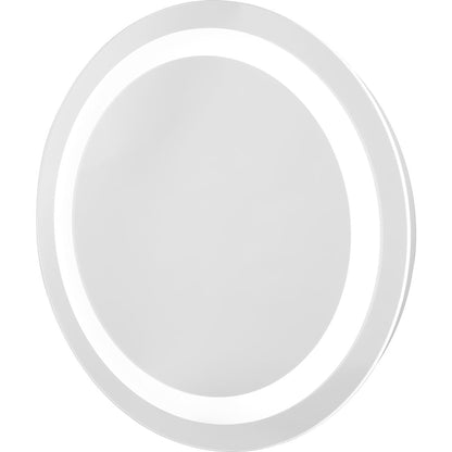 Progress Lighting Captiva LED round illuminated white mirror