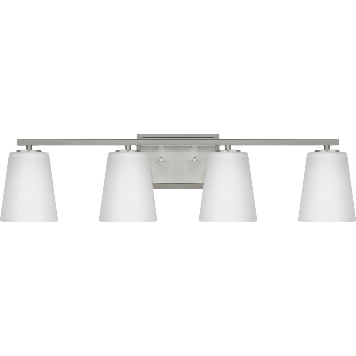 Progress Lighting Vertex 4 light brushed nickel bath vanity wall light