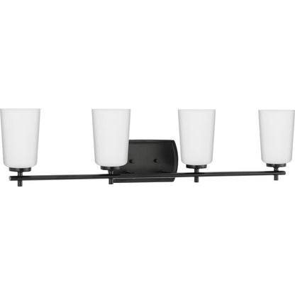Progress Lighting P300468-31M Adley 4 light matte black bath vanity wall light