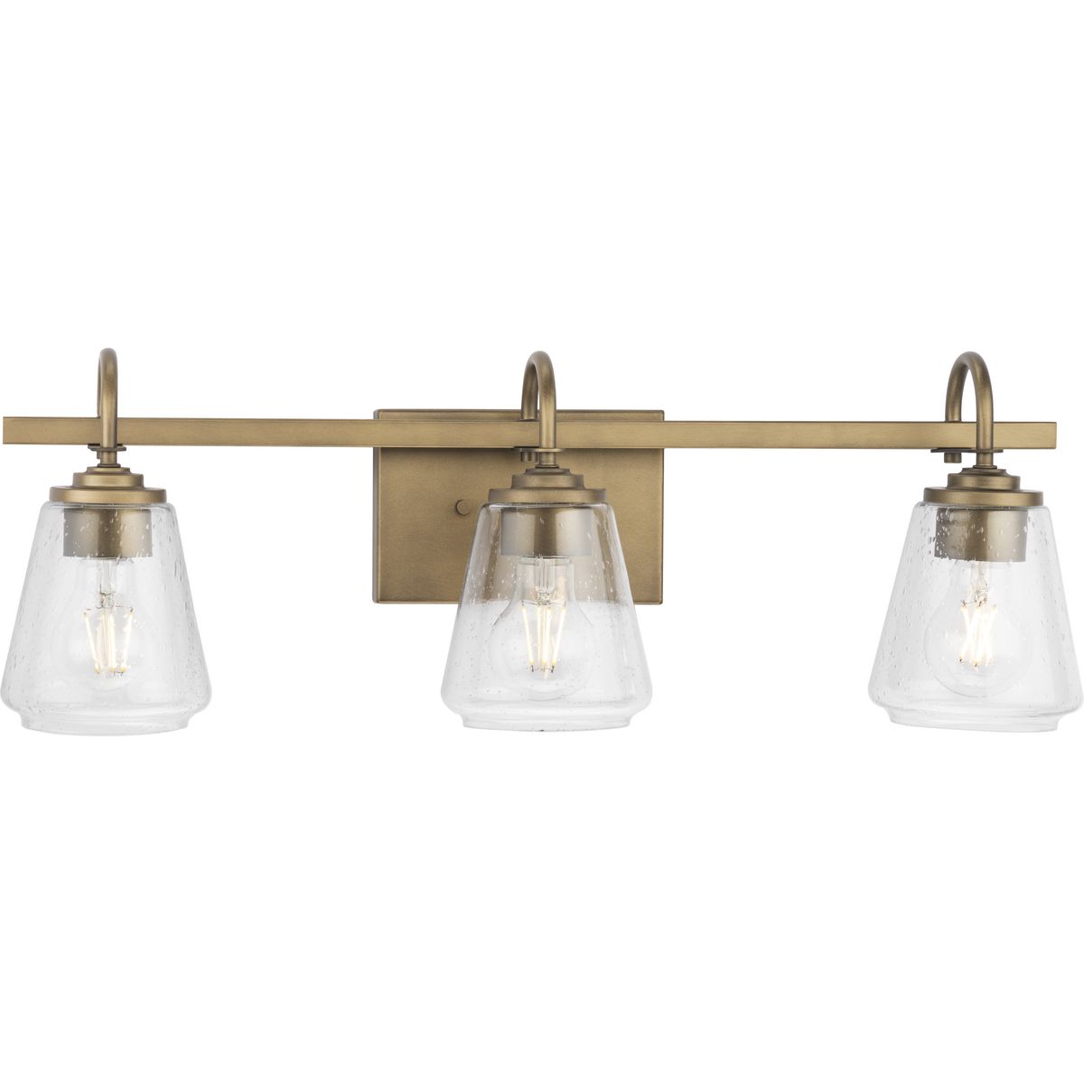 Progress Lighting P300474-196 Martenne 3 light aged bronze bath vanity wall light