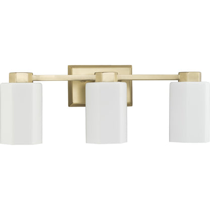 Progress Lighting P300478-191 Estrada Three-Light Bath Vanity Light Brushed Gold Product Image