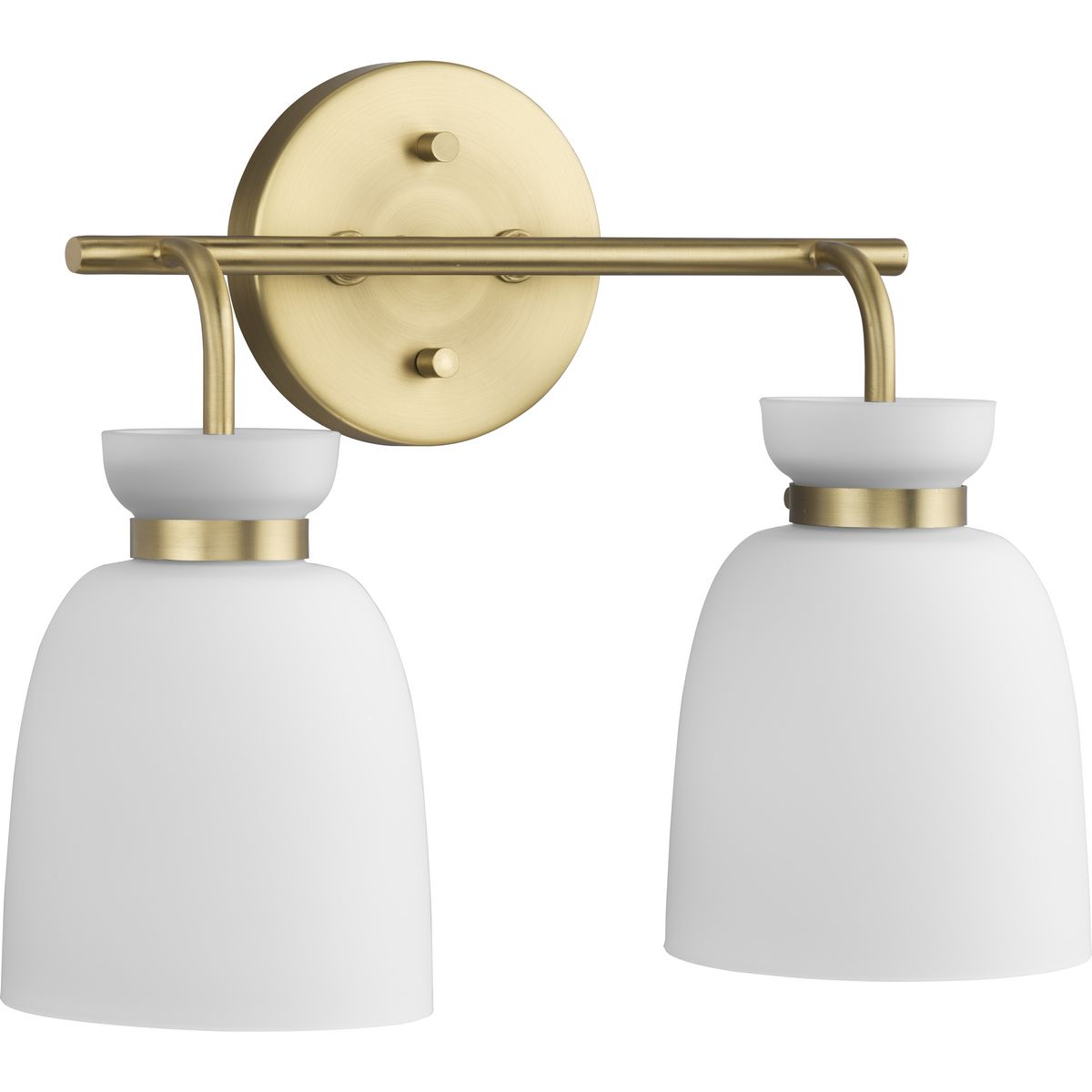 Progress Lighting P300485-191 Lexie 2-Light Brushed Gold Bath Vanity Wall Light