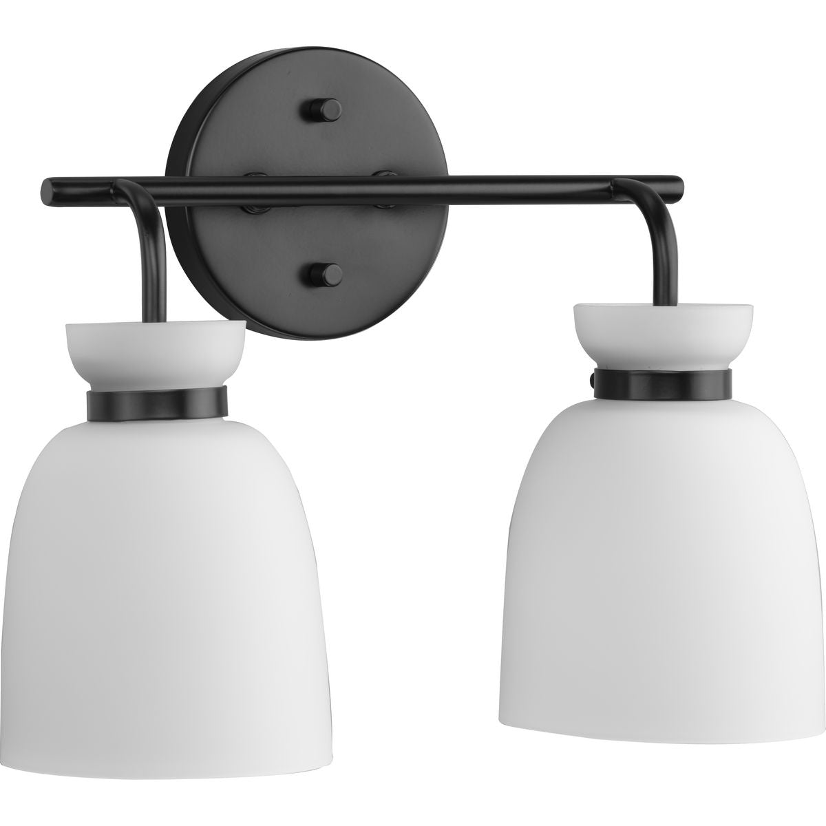 Progress Lighting P300485-31M Lexie 2 Light Matte Black Bath Vanity Wall Light