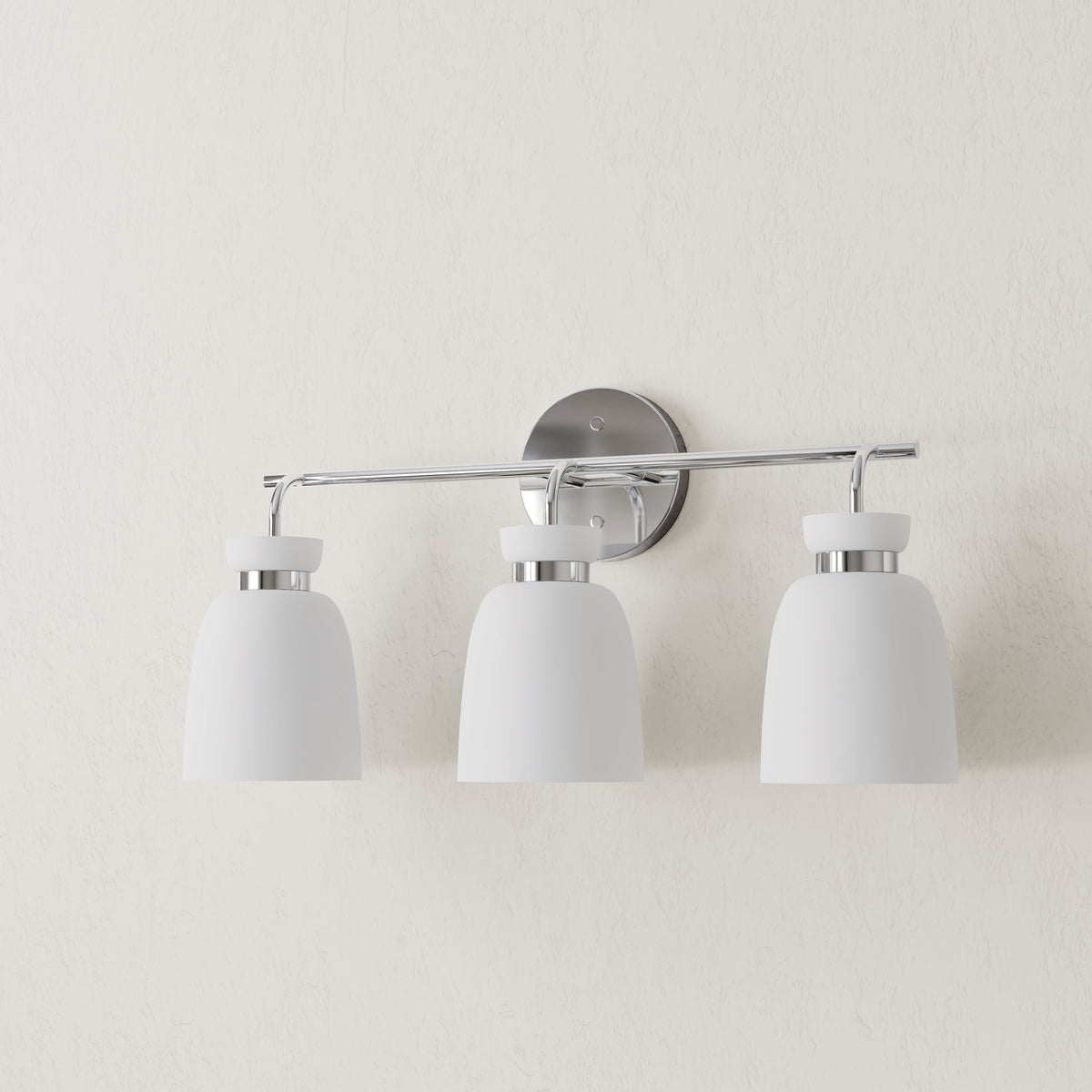 Progress Lighting P300486-015 Lexie 3 Light Polished Chrome Bath Vanity Wall Light - Off