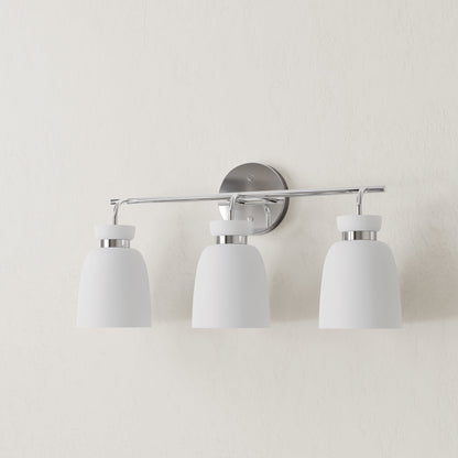 Progress Lighting P300486-015 Lexie 3 Light Polished Chrome Bath Vanity Wall Light - Off