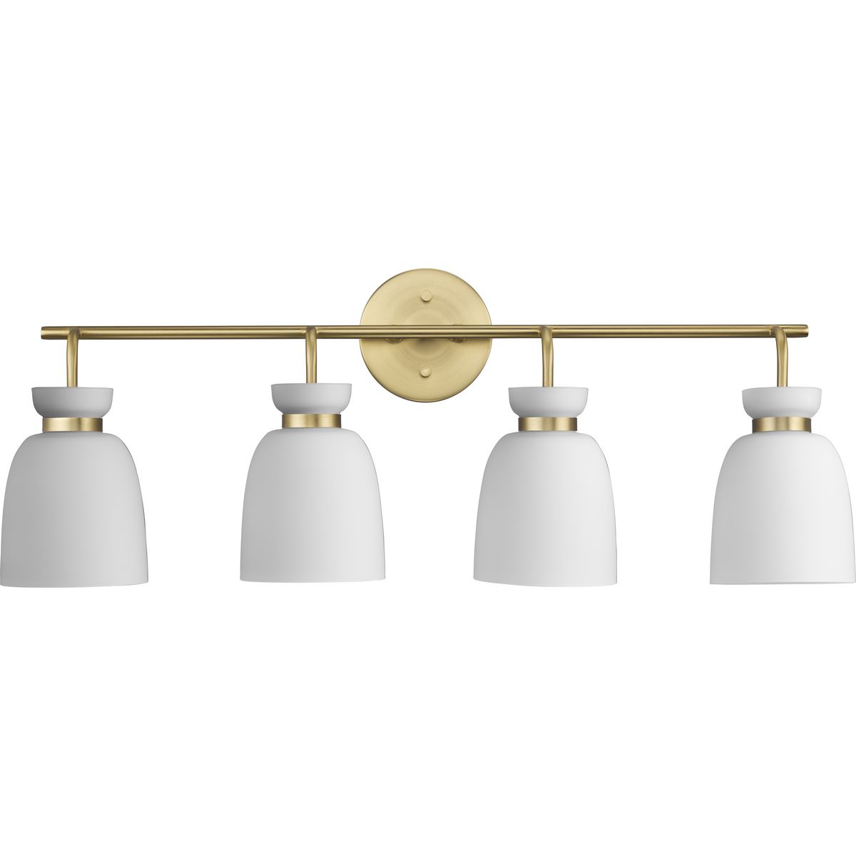 Progress Lighting P300487-191 Lexie 4 light brushed gold bath vanity wall light