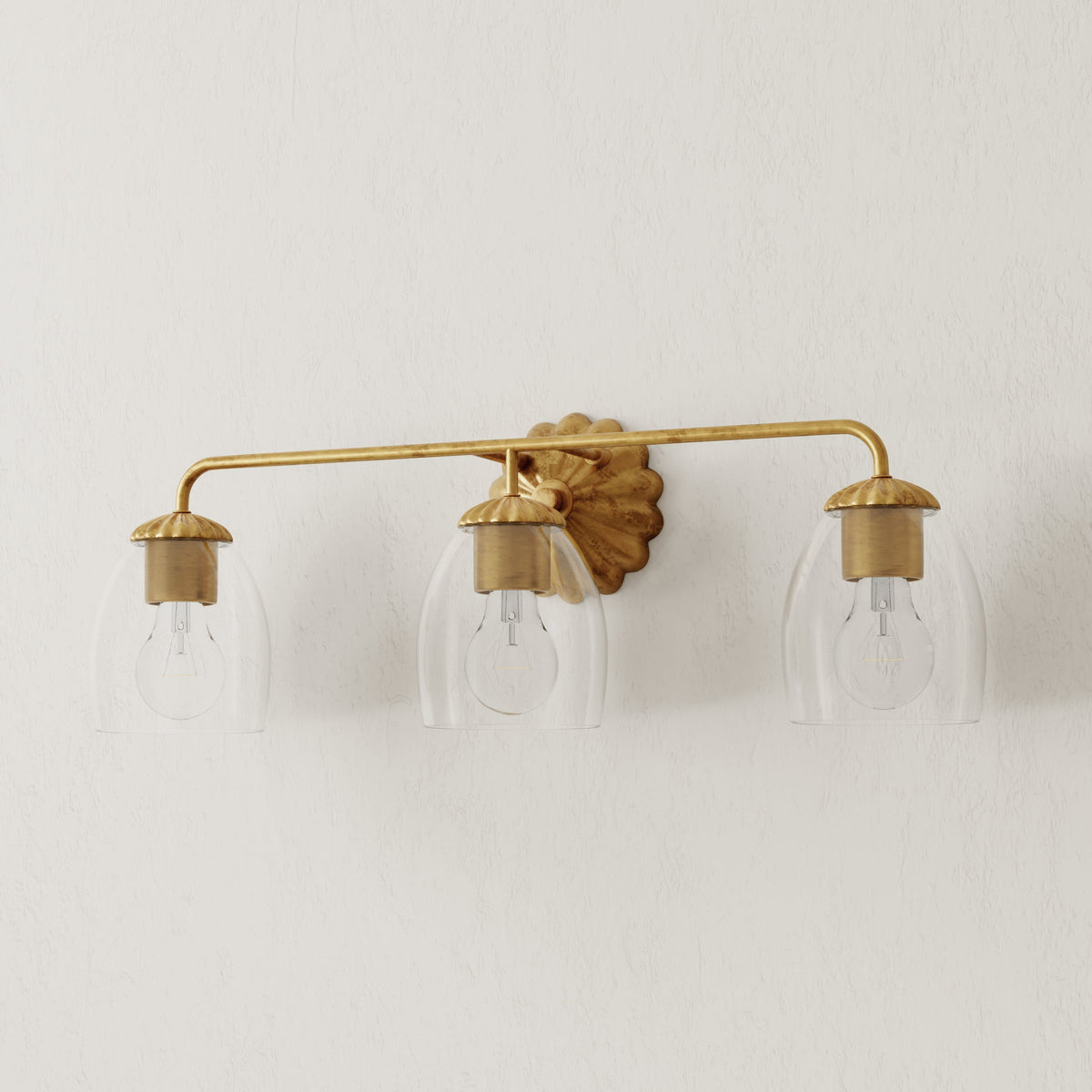 Progress Lighting P300490-204 Quillan 3 light gold ombre bath vanity wall light