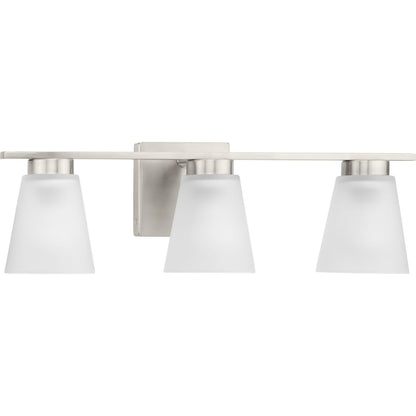 Progress Lighting P300501-009 Tanner 3 Light Brushed Nickel Bath Vanity Wall Light