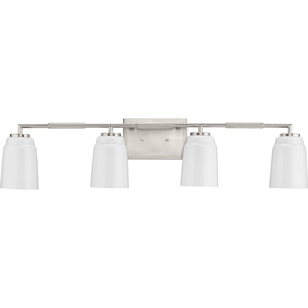 Progress Lighting Spenser 4 light brushed nickel bath vanity wall light