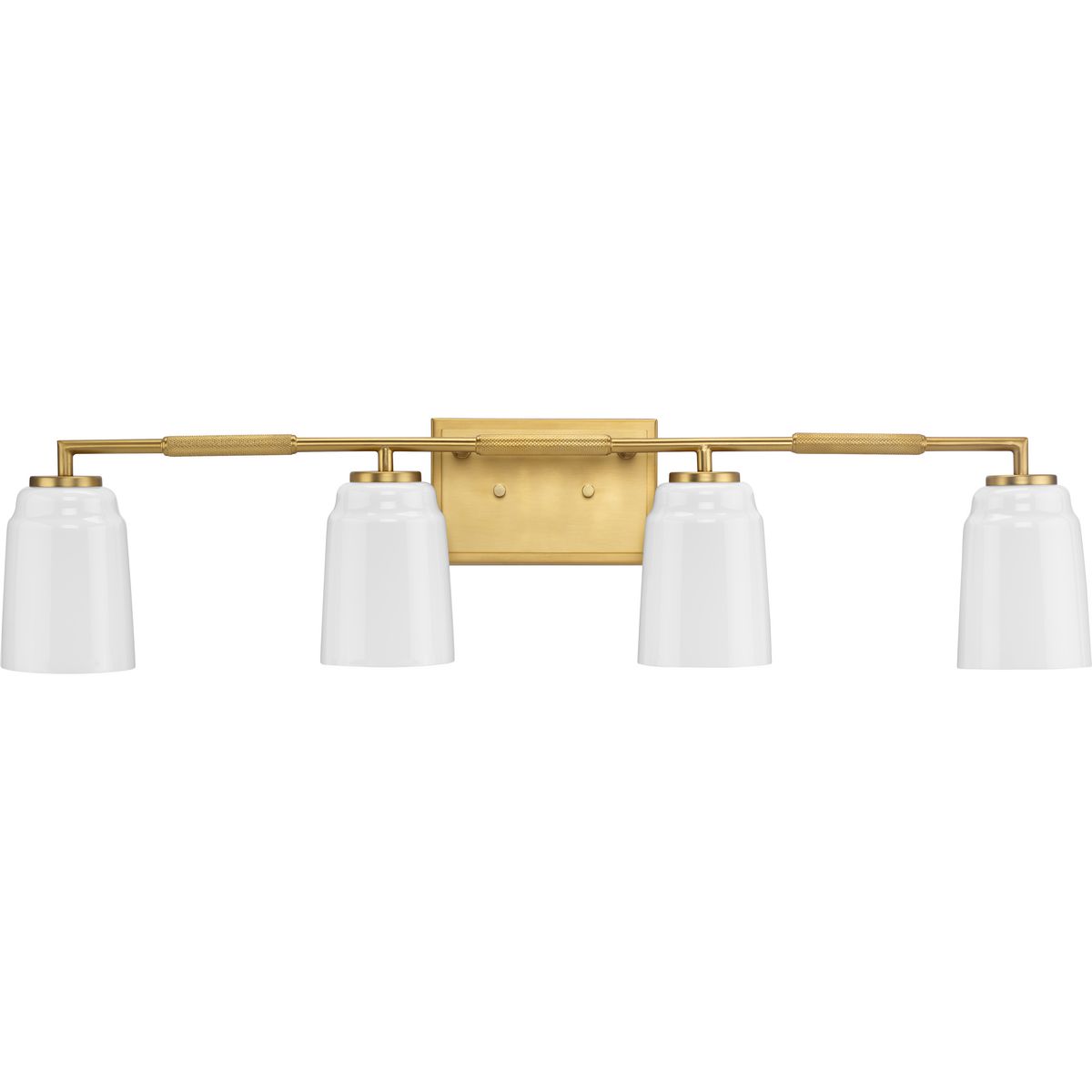 Progress Lighting P300506-191 Spenser 4 light brushed gold bath vanity wall light