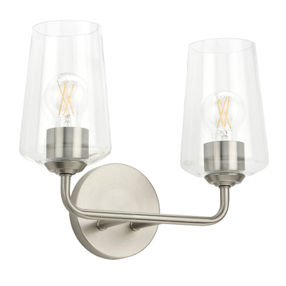 Progress Lighting P300540-009 Celino 2 Light Brushed Nickel Bath Vanity Wall Light - Hero