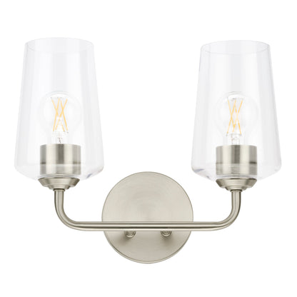 Progress Lighting P300540-009 Celino 2 Light Brushed Nickel Bath Vanity Wall Light - View 8