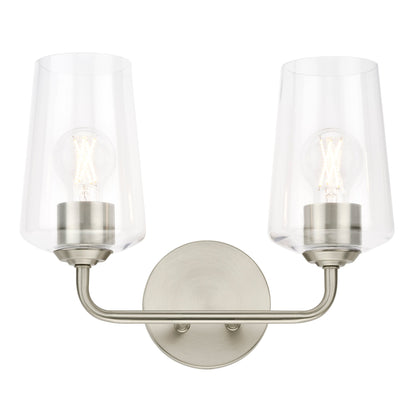 Progress Lighting P300540-009 Celino 2 Light Brushed Nickel Bath Vanity Wall Light - View 10