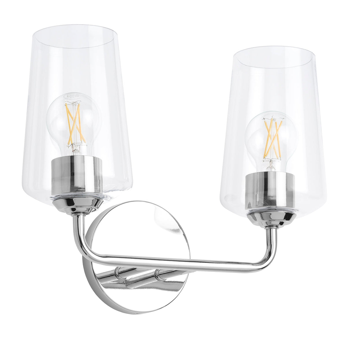 Progress Lighting Celino 2 light polished chrome bath vanity wall light