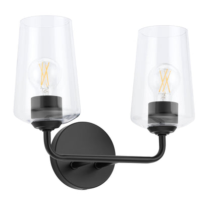 Progress Lighting P300540-031 Celino 2 light black bath vanity wall light