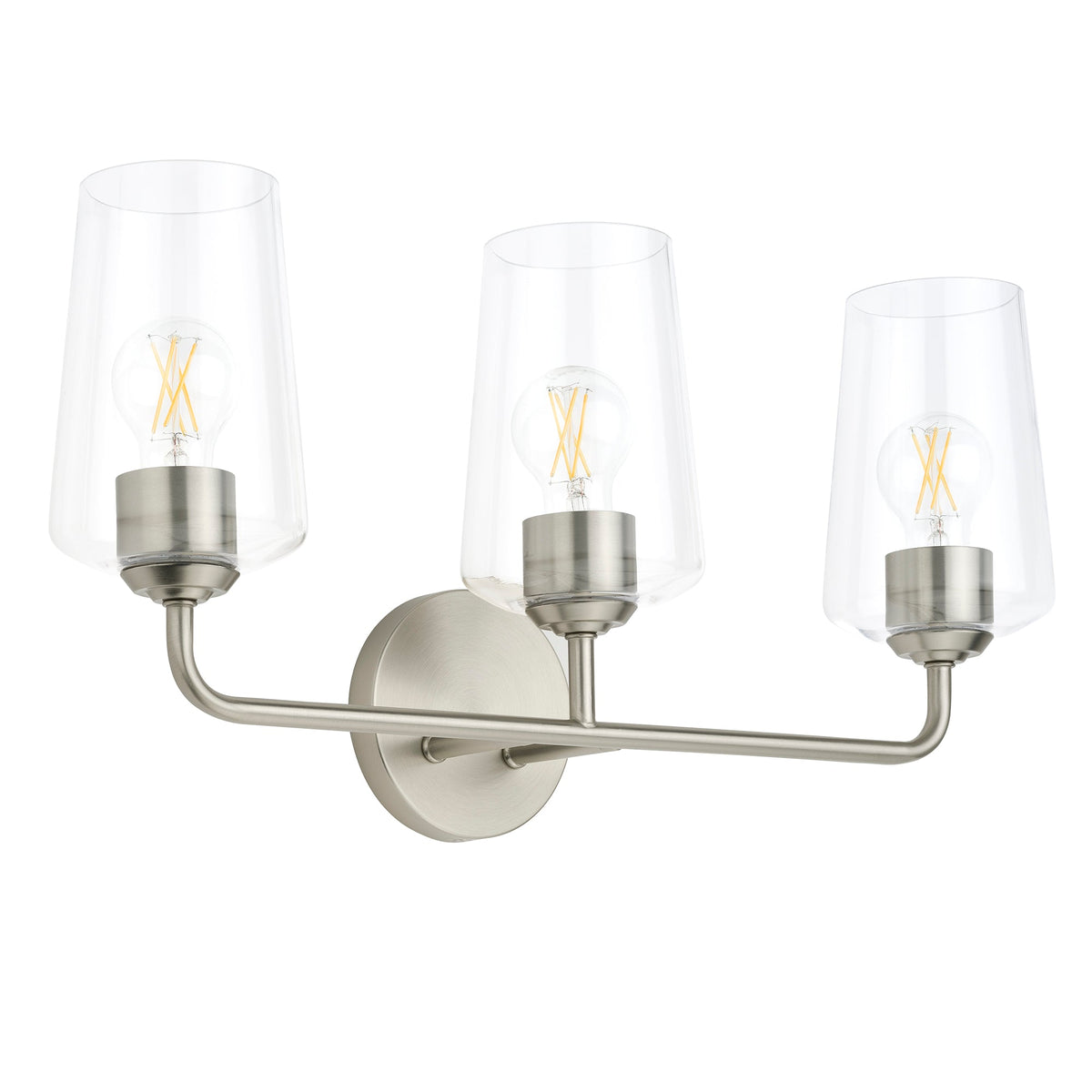 Progress Lighting P300541-009 Celino 3 Light Brushed Nickel Bath Vanity Wall Light