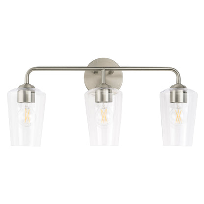Progress Lighting P300541-009 Celino 3 Light Brushed Nickel Bath Vanity Wall Light front view