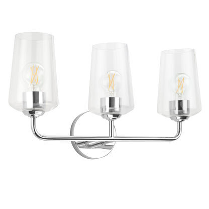 Progress Lighting Celino 3 light bath vanity wall light in polished chrome