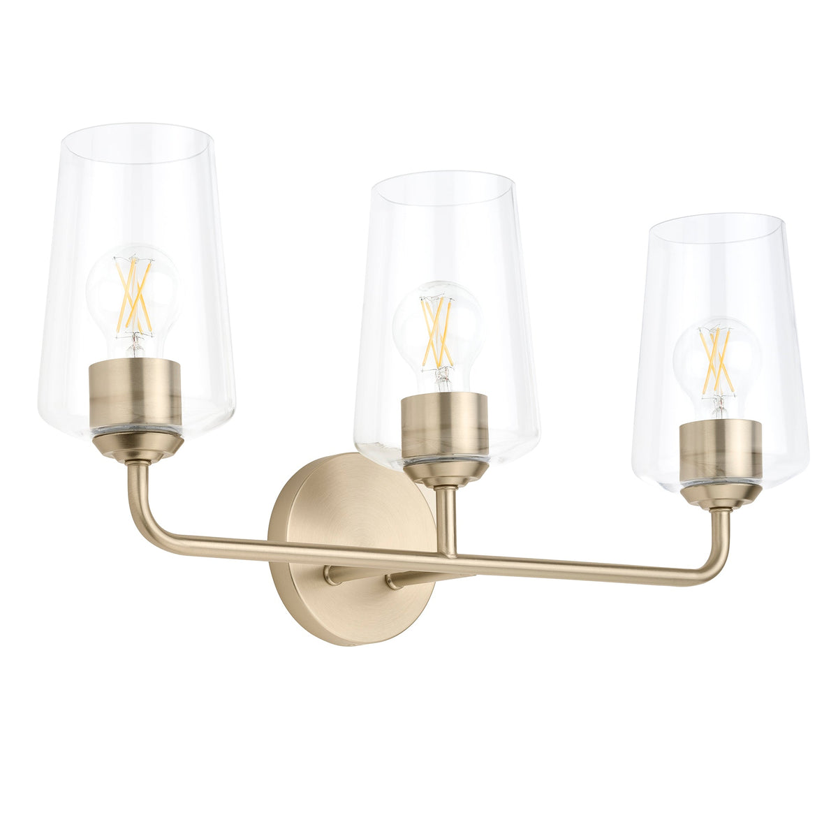 Progress Lighting Celino 3 light bath vanity wall light in Champagne Bronze