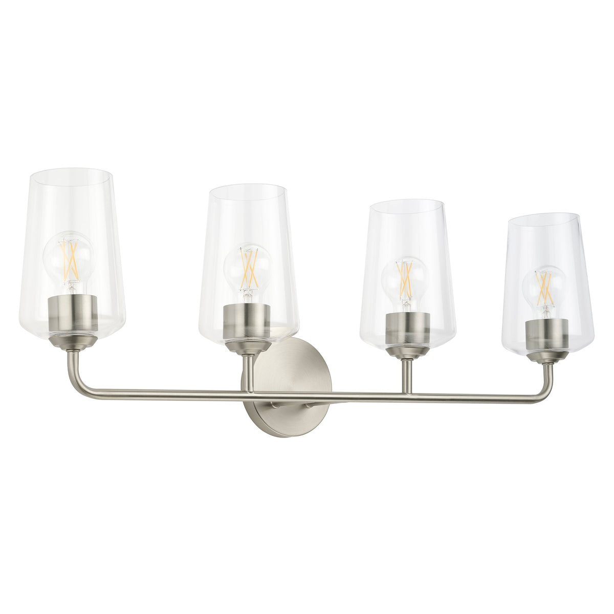 Progress Lighting Celino 4 light brushed nickel bath vanity wall light