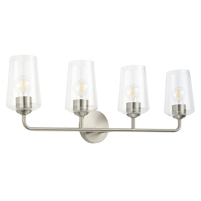 Progress Lighting Celino 4 light brushed nickel bath vanity wall light