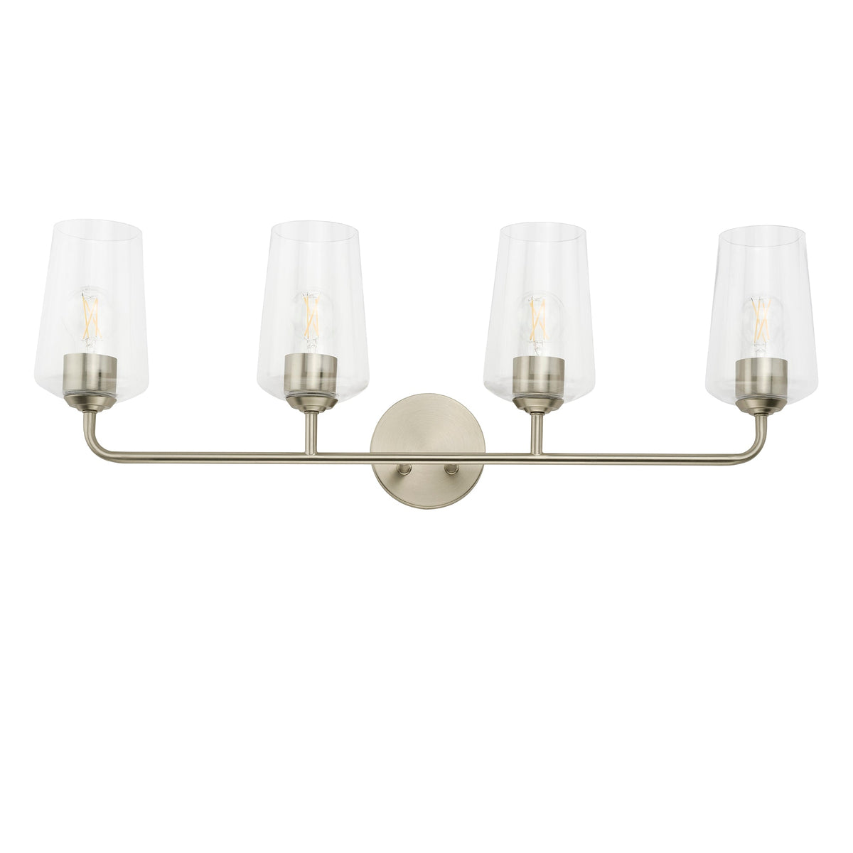 Top detail of Progress Lighting Celino 4 light bath vanity wall light