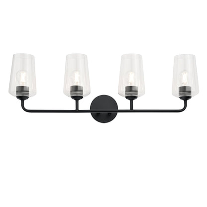 Progress Lighting P300542-031 Celino 4 Light Black Bath Vanity Wall Light - Product Image 6