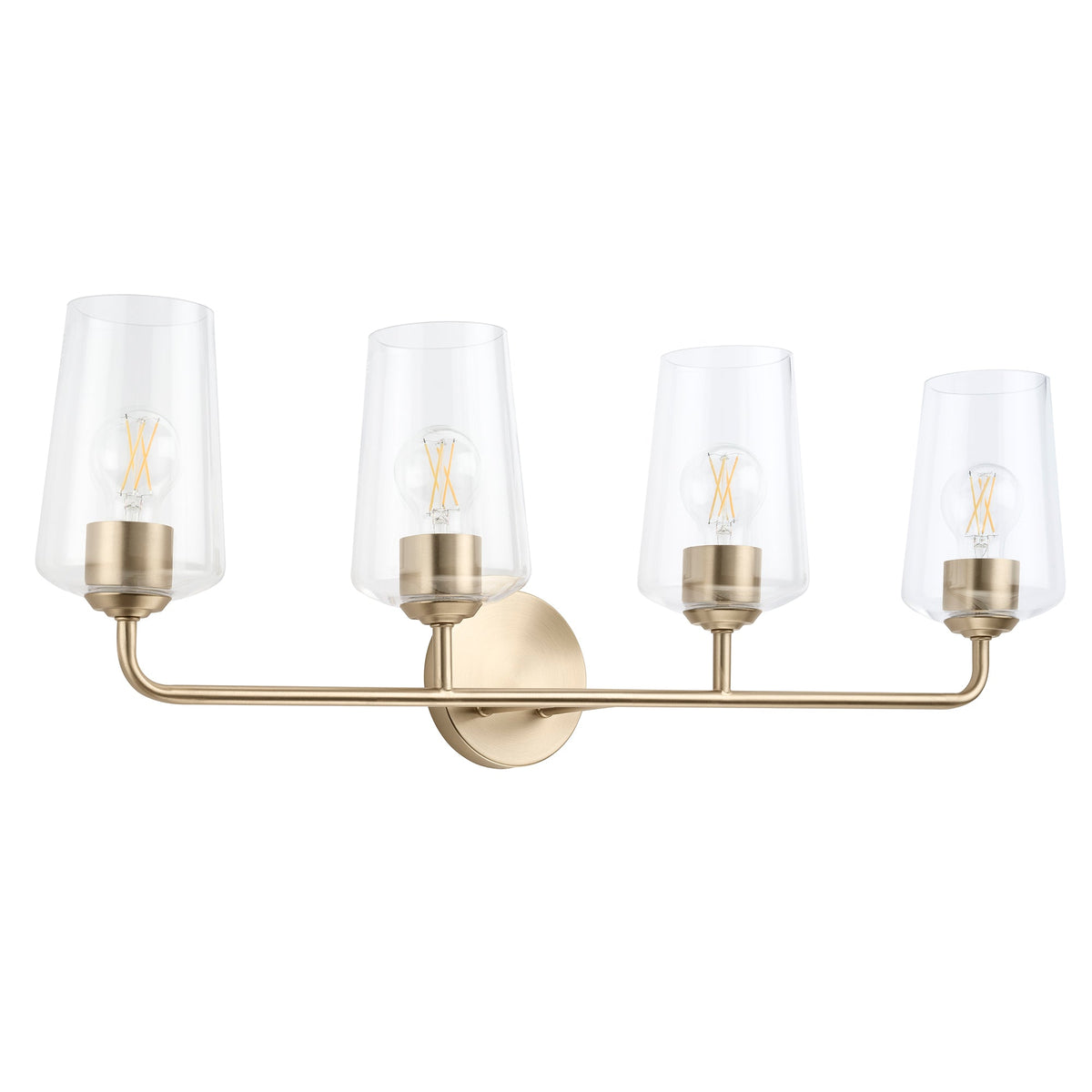 Progress Lighting Celino 4 light bath vanity wall light in Champagne Bronze