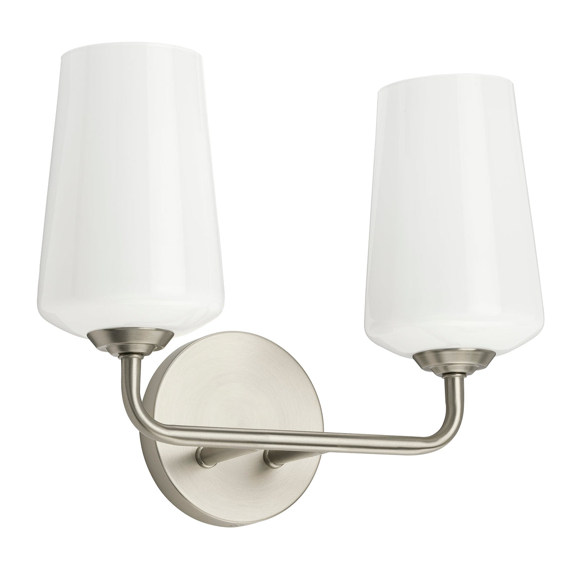 Progress Lighting Celino 2 light bath vanity wall light in brushed nickel
