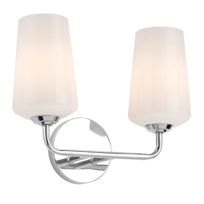 Progress Lighting P300543-015 Celino 2 light polished chrome bath vanity wall light illuminated
