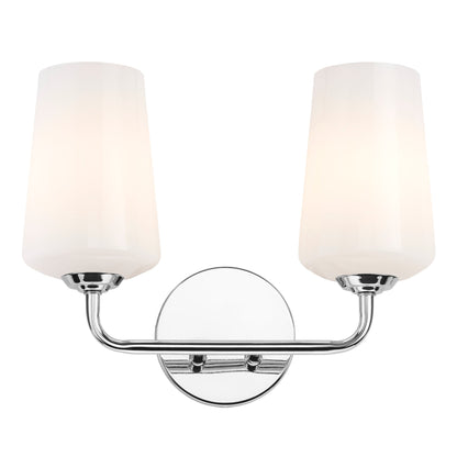 Progress Lighting P300543-015 Celino 2 light polished chrome bath vanity wall light shade detail