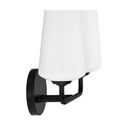 Progress Lighting P300543-031 Celino 2 Light Black Bath Vanity Wall Light side view