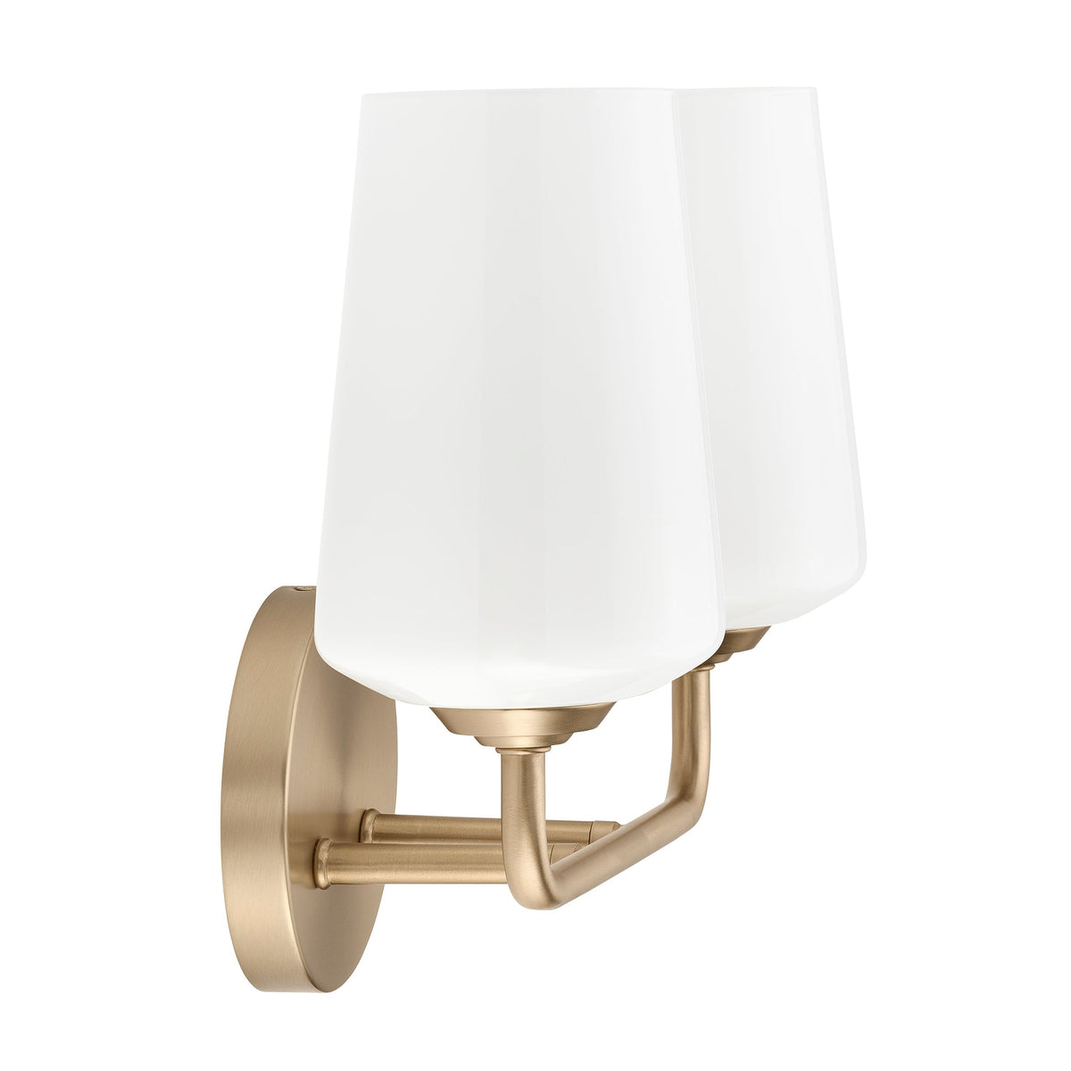 Side view of Progress Lighting Celino 2 light bath vanity wall light