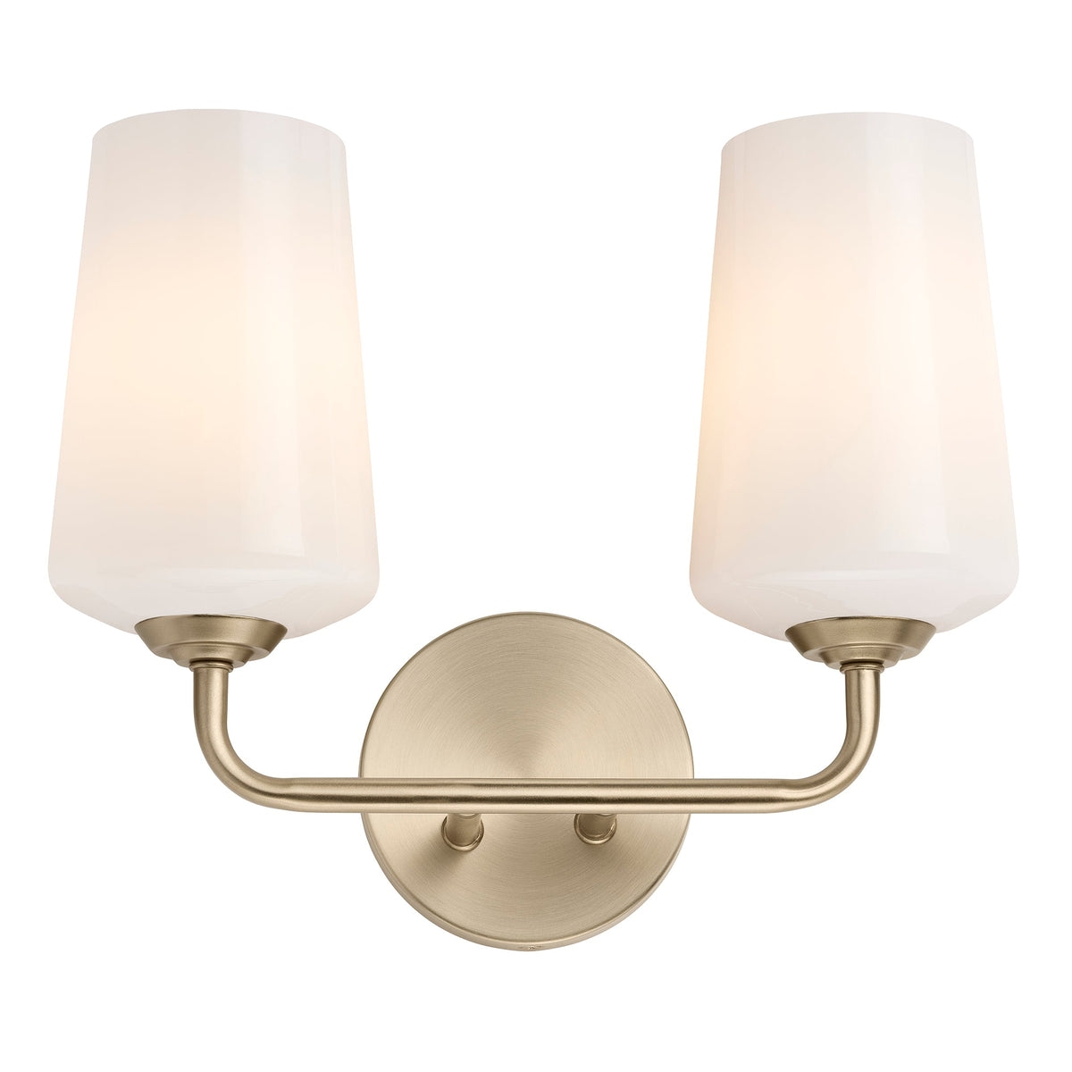 Close up of Celino glass shade and Champagne Bronze finish