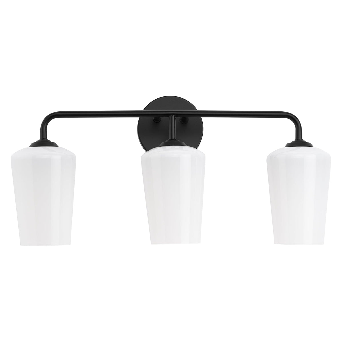 Progress Lighting Celino 3 light black bath vanity wall light bottom view