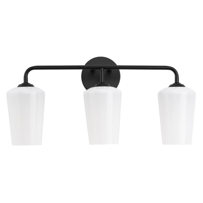 Progress Lighting Celino 3 light black bath vanity wall light bottom view