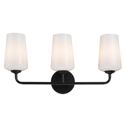 Celino bath vanity wall light glass shade detail