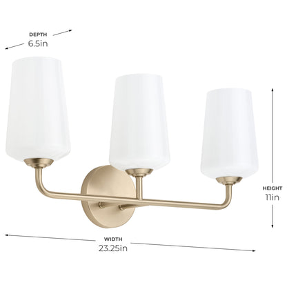 Progress Lighting P300544-177 Celino Bath Vanity Wall Light Dimensions - Width 23.25in Height 11in Depth 6.5in