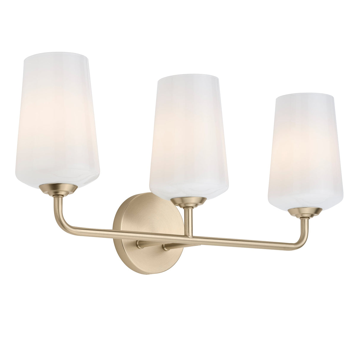 Progress Lighting P300544-177 Celino 3 Light Champagne Bronze Bath Vanity Wall Light Illuminated