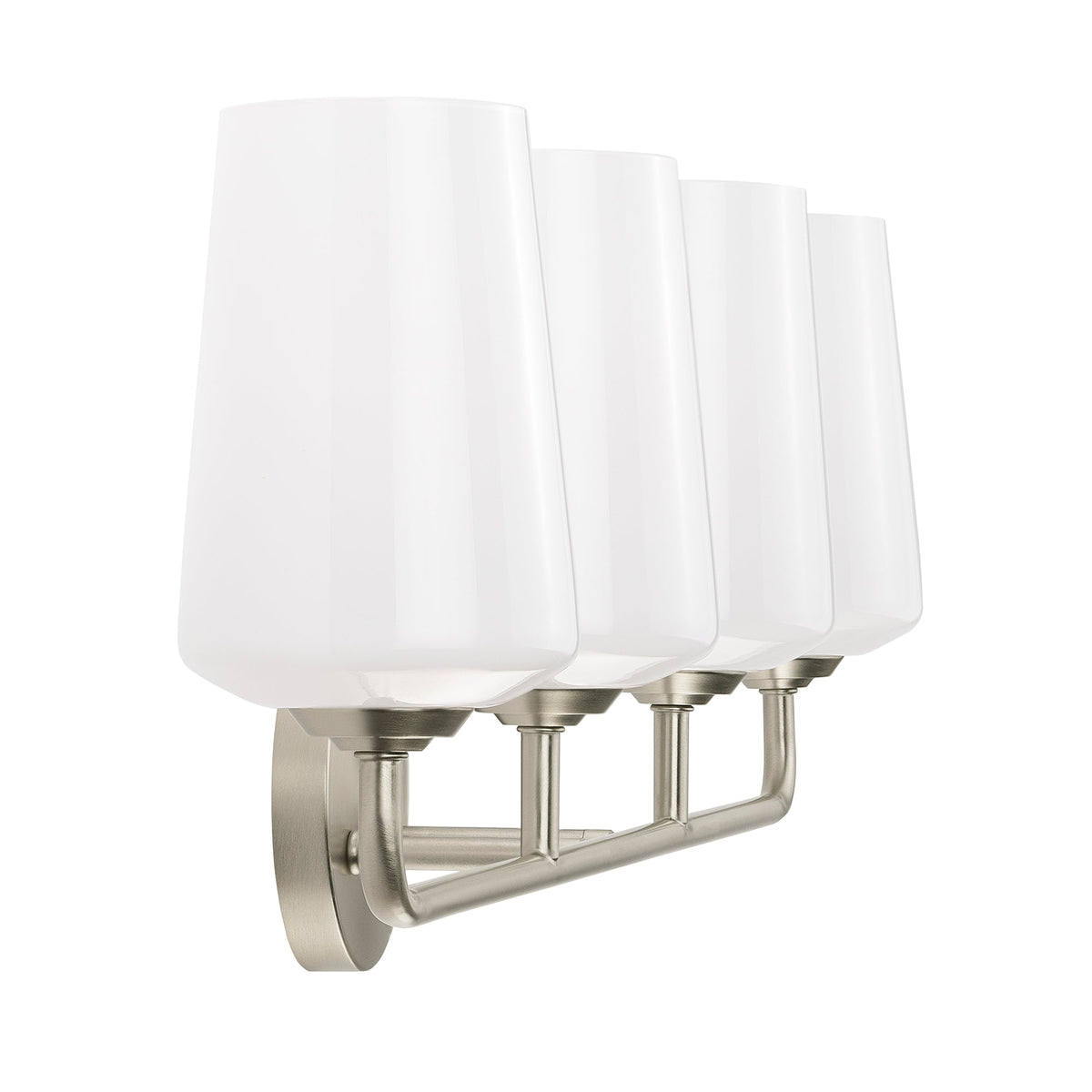 Progress Lighting P300545-009 Celino 4 Light Brushed Nickel Bath Vanity Wall Light - Side View