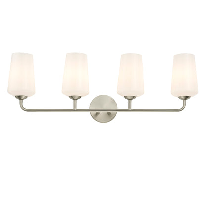 Progress Lighting P300545-009 Celino 4 Light Brushed Nickel Bath Vanity Wall Light