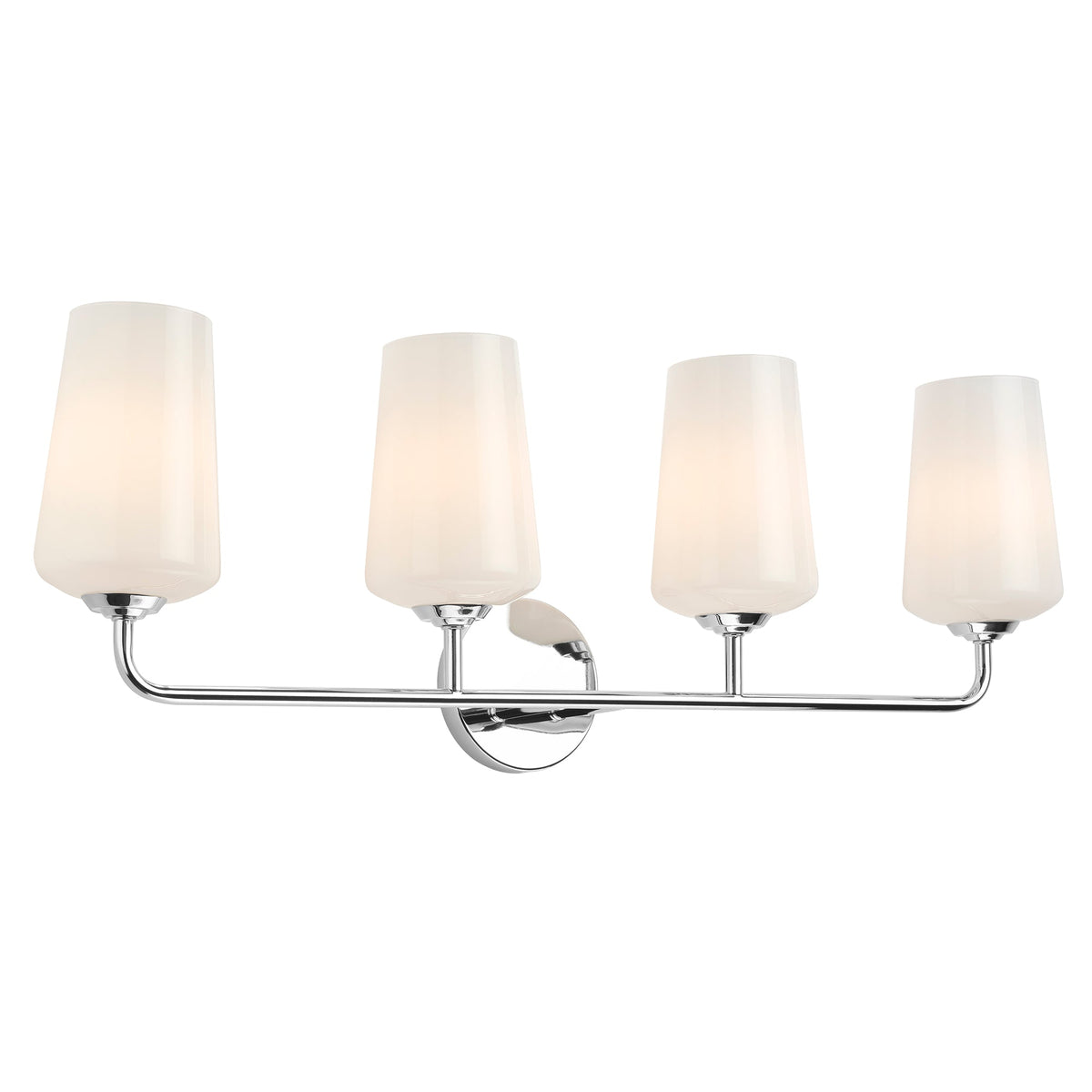 Progress Lighting P300545-015 Celino 4 light illuminated bath vanity wall light in polished chrome