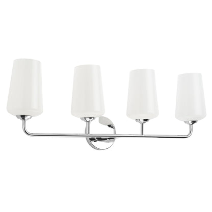 Progress Lighting P300545-015 Celino 4 light bath vanity wall light in polished chrome