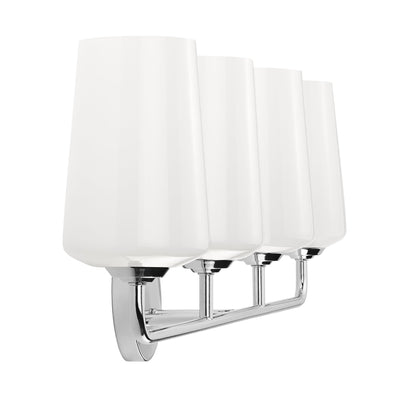 Progress Lighting P300545-015 Celino 4 light bath vanity wall light side view