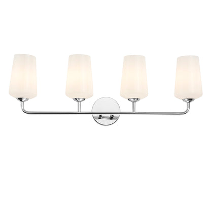 Progress Lighting P300545-015 Celino 4 light bath vanity wall light shade detail