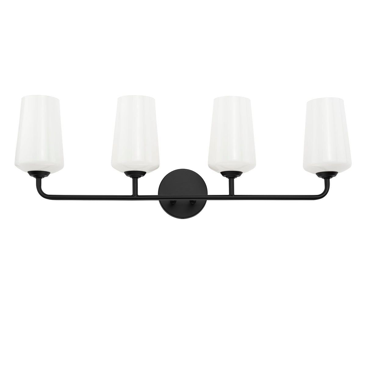 Progress Lighting P300545-031 Celino 4 light black bath vanity wall light close-up