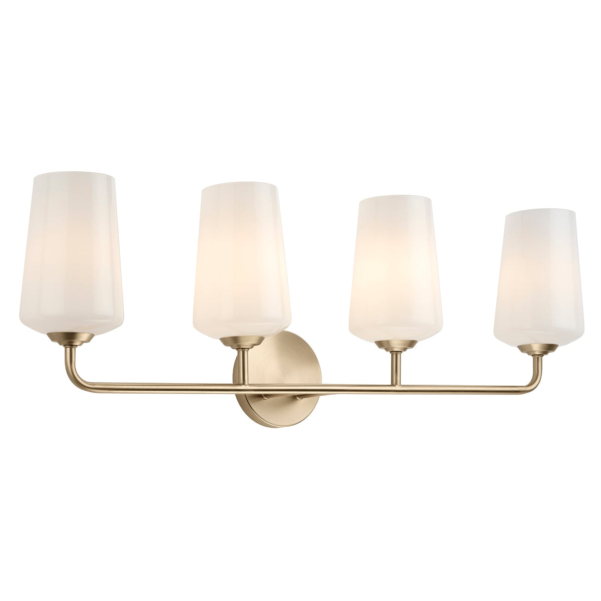 Progress Lighting Celino 4 light illuminated bath vanity wall light in Champagne Bronze