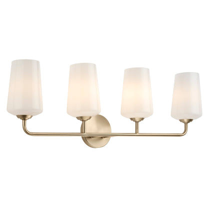 Progress Lighting Celino 4 light illuminated bath vanity wall light in Champagne Bronze
