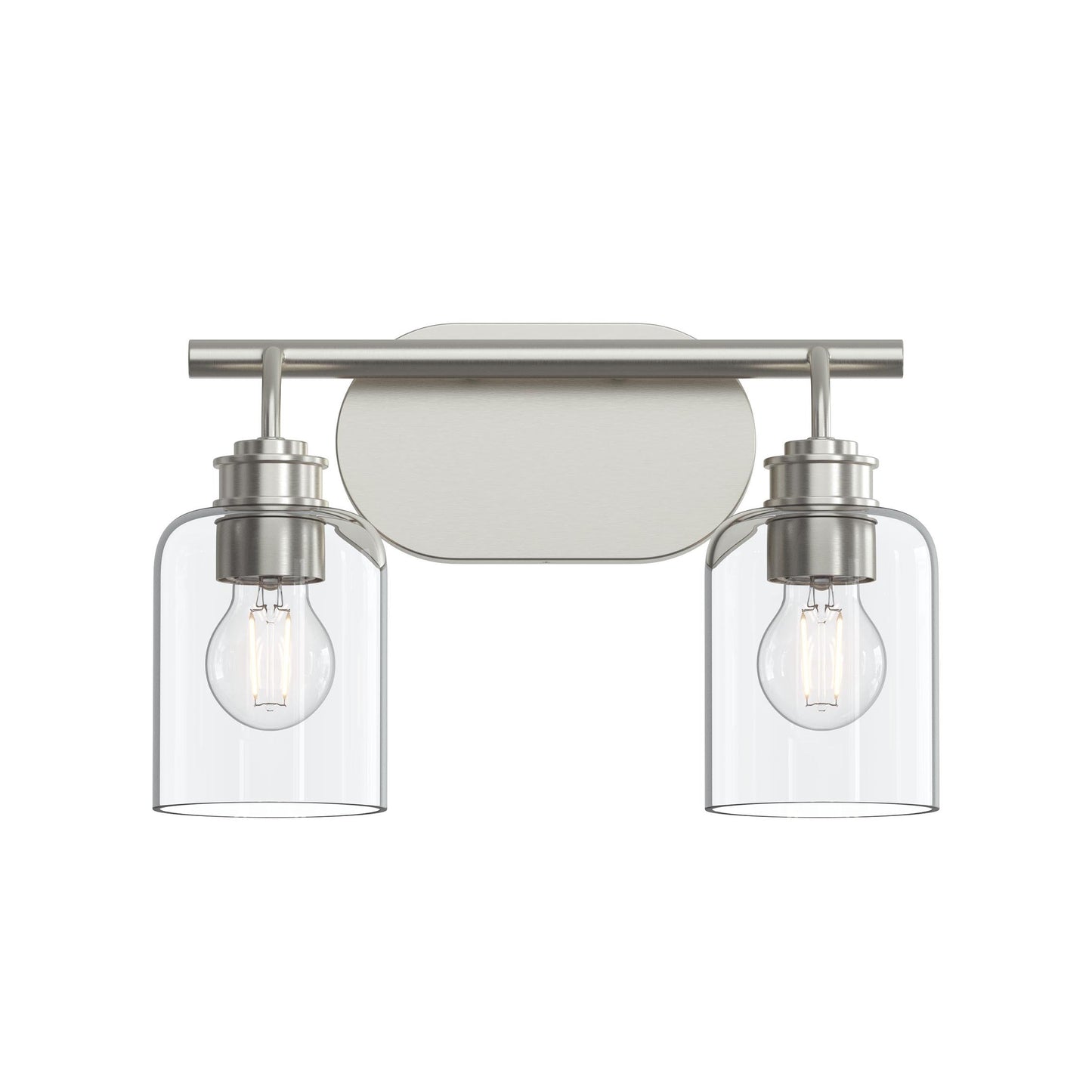 Progress Lighting P300566-009 Reines 2 Light 14.75 inch Brushed Nickel Bath Vanity Wall Light